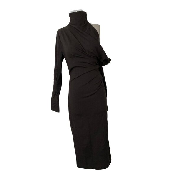 GAUGE81 Teresa Midi Dress in Mocha Brown 40 New Womens Bodycon - Picture 5 of 16